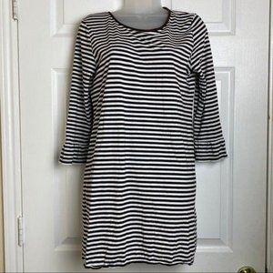 Kate Spade brown white stripe tunic bell